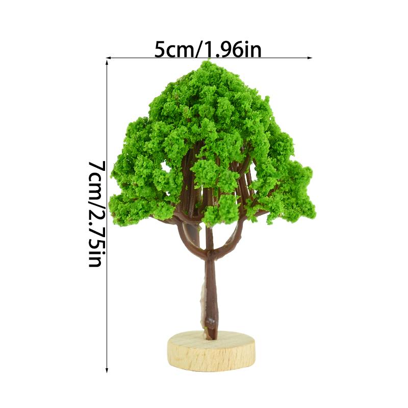 1PCS Mini Tree Model Fairy Garden Dollhouse Decorations Miniatures Micro Landscape Resin Crafts Figurine Home Garden Accessories