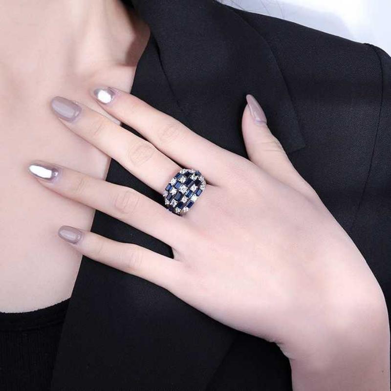 Sace Gems Классическое кольцо из медного сплава с цирконом, женские ювелирные изделия, свадебный подарок для вечеринки