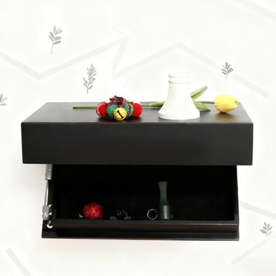 Плавающая полка Yousheng со скрытым отделением Современная деревянная плавающая полка Настенное крепление Полка для хранения и демонстрации для гостиной, спальни, офиса