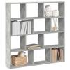 VidaXL Wall Cube Shelf 12 Compartments Concrete Grey Engineered Wood 860007