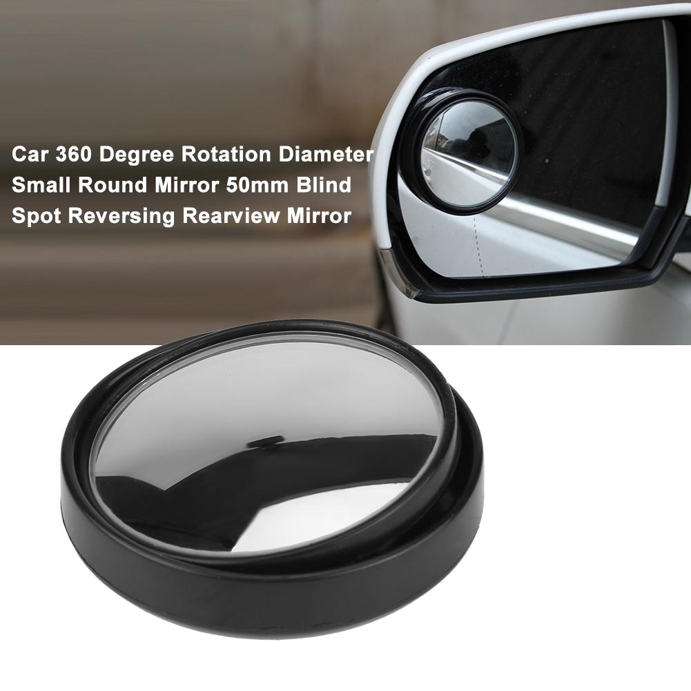 Car 360 Degree Rotation Diameter Small Round Mirror 50mm Blind Spot Reversing Rearview Mirror