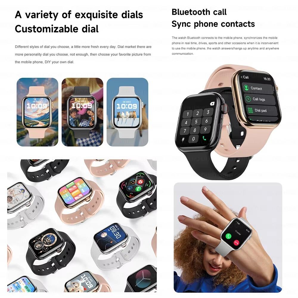 Новые часы 10 Смарт-часы для мужчин Heart Rate BT Call Smart Island Always Display 100+ Sports Modes Smart Watch