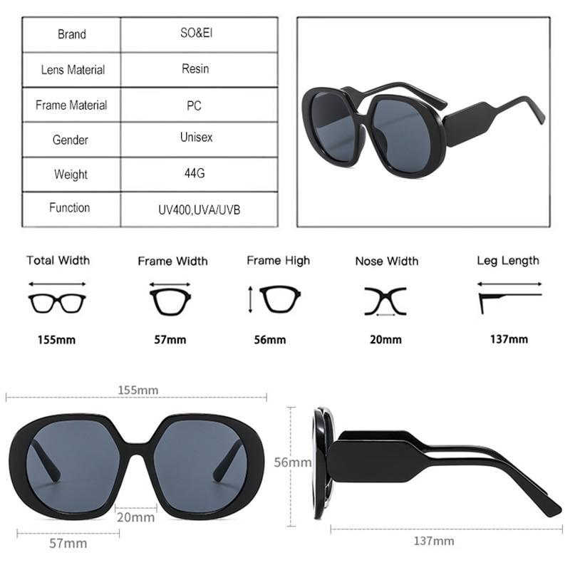 SO & EI Ins, популярные модные круглые солнцезащитные очки ярких цветов, женские солнцезащитные очки в стиле ретро, ​​синие, желтые оттенки, UV400, брендовые дизайнерские солнцезащитные очки