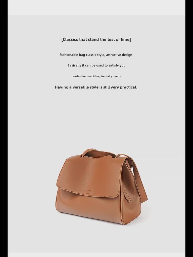 Women's Genuine Leather Large Capacity Handbag - Versatile Cowhide Messenger Shoulder Tote