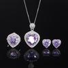 Ювелирные изделия Имитация Птичье гнездо Огранка Синее сердце Комплект 15 * 15-12 * 12-9 * 9