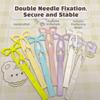 Plastic Perler Bead Pen Non-Slip Grip Bead Picking Tool Double Needle Tweezer  For Handmade Crafts