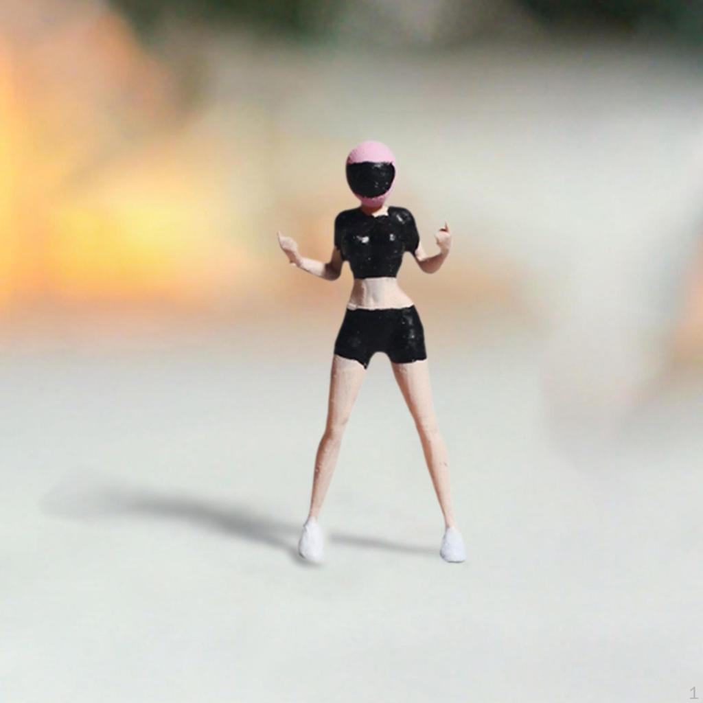 1/64 Figures Model Tiny People Fairy Garden Scene Props Desk Decoration Photography Hand Painted