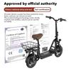 iScooter Electric Scooter I12 25KM/H 500W 7.5Ah 12 Inch Pneumatic Road Tire 30-35KM Range with Basket