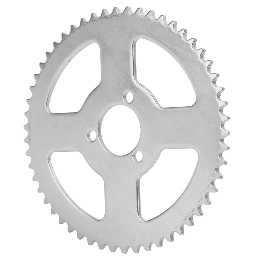 T8F 54T Sprocket 29mm 3 Hole White Steel Crankset for 4749cc Mini Motorcycle ATV Kart