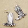 Cowboy Boot Ear Drops/Neck Jewelry Cowgirl Riding Boot Pendant Necklace/Earrings Handmade Ear/Neck Jewelry Ornament