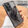 Gradient Glitter Butterfly Stand Case for Samsung S23 S24 Ultra S21 S22 Plus S23FE A52 A15 A55 A14 A34 A54 iPhone 16 15 14 13 12 11 Pro Max 15 14 Plus