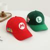 Мультяшная бейсболка Super Mario Bros с защитой от солнца и дышащим хлопком для детей, летняя одежда