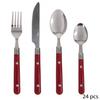 24-piece Cutlery Set "Jasmin" Secret De Gourmet - Red