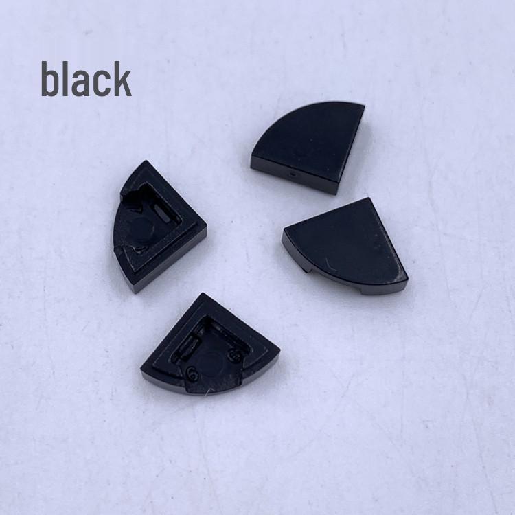 1/4 Round Corner Flat Building Blocks, Arc Fan Shape, 0.1kg Bag, Compatible with 25269 Pieces.