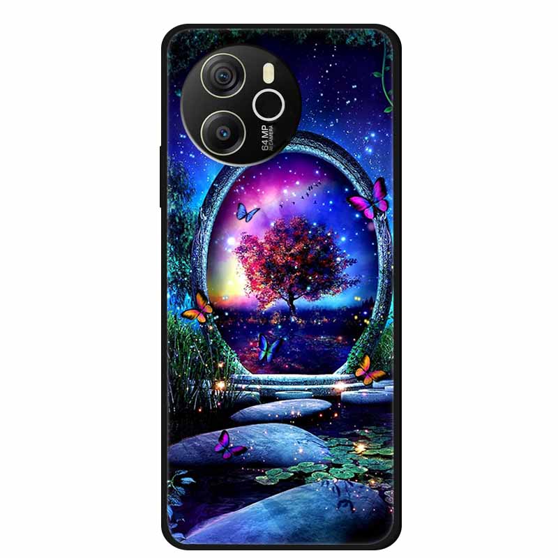 Чехол для телефона Blackview Shark 8 Задняя крышка 6.78" Черный силикон Мягкий чехол для Blackview Shark 8 Чехол Shark8 Ударопрочный
