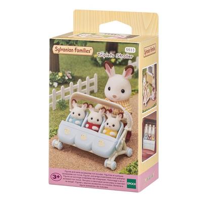 Коляска Sylvanian Family Triples фигурка 5533, 1 шт., популярные корейские игрушки