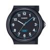 Casio Женские часы Pop Analog Black Bio Based Resina с черным циферблатом и кварцевым механизмом LQ-24B-1B