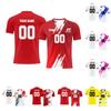 Personalised Tops Shirts Mens Girls With Name Number Custom Football Jerseys For Boys Training Suit