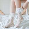 Lace Lace Stockings Women's Bow Summer Thin Long Leg Socks