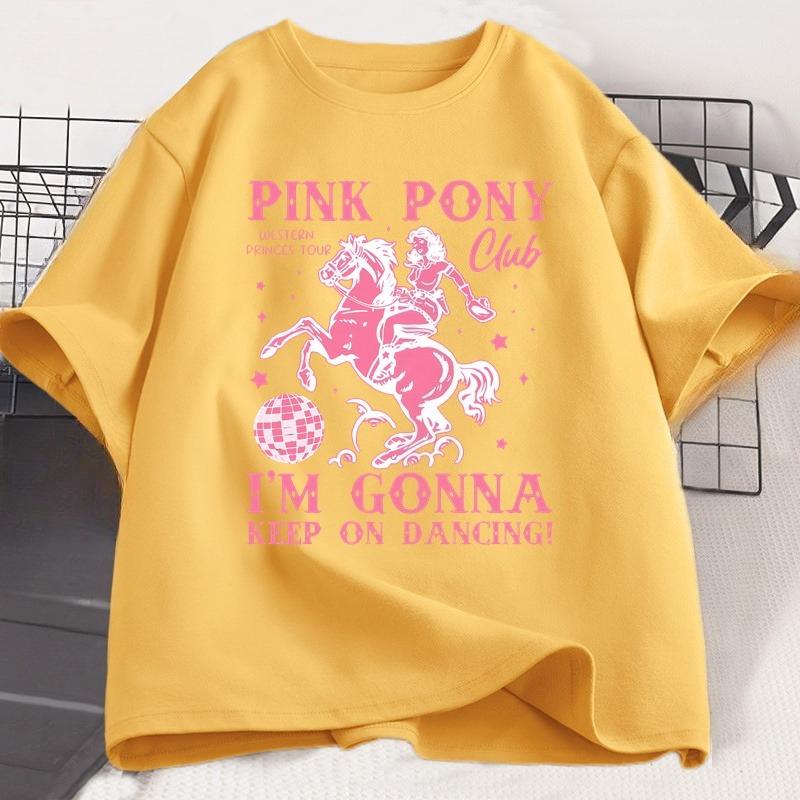 Chappell Roan T Shirt Pink Pony Club Tshirt Midwest Princess Tour Band Concert Musice Tee Cotton Short Sleeve Tshirt Clothes