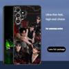 Чехол для телефона Star S-Song K-Kang для Samsung Galaxy S25 S24 S23 S22 S21 S20 Plus Ultra Note20 Мягкий Черный