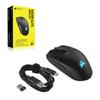 CORSAIR iCUE KATAR Elite Wireless Gaming Lightweight with Detachable Black Mouse, Cable, CH-931C111-AP,