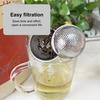 2Pcs Tea Strainer Infuser Stainless Steel Fine Mesh Ball for Loose Leaf Tea Easy Clean Tea Infuser Baking Supplies Sugar Flour Duster