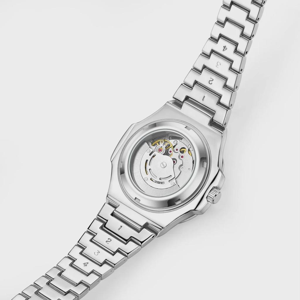 Женские автоматические часы Duke of Lorraine 1158 с квадратным бриллиантом и застежкой-бабочкой из нержавеющей стали