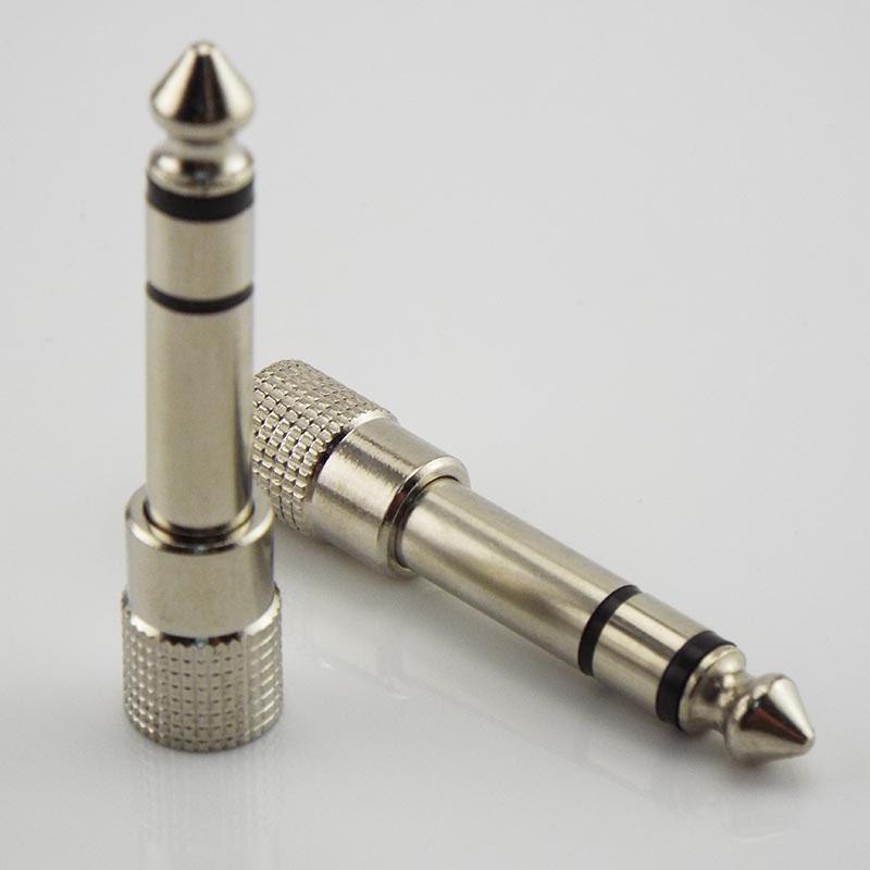 6,5 мм 6,35 мм 1/4" штекер на 3,5 мм 1/8" гнездо стерео разъем наушники динамик аудио адаптер для фортепиано микрофон