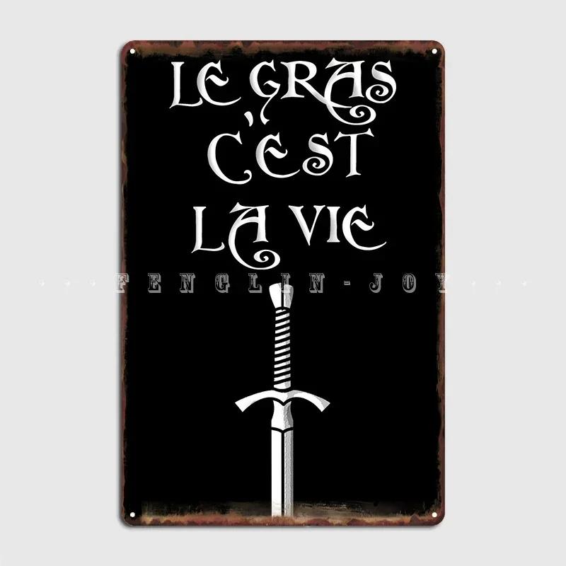 La Vie Metal Plaque Poster Club Home Club Bar Vintage Wall Decor Tin Sign Poster