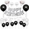 GRESATEK Украшение на день рождения воздушными шарами Набор воздушных шаров С днем рождения С Днем рождения Гирлянда с сердечками Воздушный шар с конфетти Наклейка с точками и лентой