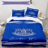 Fc Crest Design Printed Pattern Duvet Cover Set – includes 1 duvet cover and 2 matching pillowcases Bedroom decor Christmas gifts