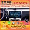 Автомобильное радио Android 14 Carplay для Volkswagen VW Passat B6 B7 B8 CC 2007-2021 Навигация GPS Мультимедийный проигрыватель WiFi+4G стерео BT
