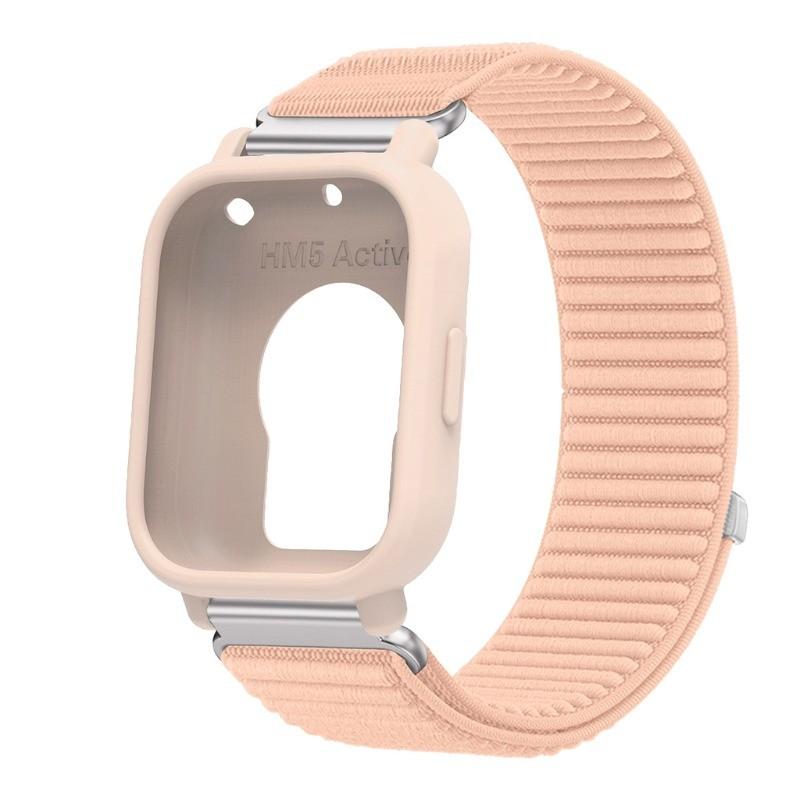 Спортивный нейлоновый ремешок + ТПУ чехол для Xiaomi Redmi Watch 5 Lite / 5 Active Мягкий браслет Защитный корпус Сменные аксессуары