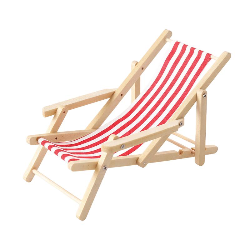 1:12 кукольных мини-складных пляжных стульев, модель шезлонга, кукольная мебель, украшения, микросцены, строительные реквизиты