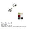 GUCCI GG Marmont Brass Stud Earrings Unisex Silver 864808 I4601 0926
