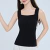 Thermal Tank Top for Womem Sleeveless Camisole Shirt with Bulit-in Bra Warm Undershirt Base Layer for Cold Weather