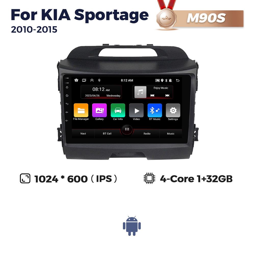 Navifly Android 13 автомобильный радиоприемник мультимедиа аудиоплеер для KIA Sportage 3 2010-2015 GPS беспроводной Carplay автосистемы стерео 2Din