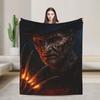 freddy krueger  Halloween Blanket  Camping Flannel Bedding Throws For Living Room Super Warm Design Quality Bedspread