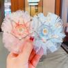 Lovely Sweet Zinc Zinc Alloy Rhinestone Gauze Tiara Crown Hair Clip Headwear Hair Accessory Girl Hairpin