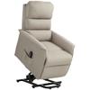 Electric Reclining Relax Armchair Lift Chair for People with Remote Control and Side Pocket Lift Armchair Beige