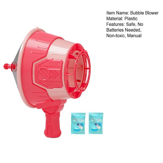 Ручная игрушка-пузыредув для детей, генератор пузырей, не требует батареек, ручная игрушка для пузырей для улицы, для парка, заднего двора, пляжа, для веселья в помещении