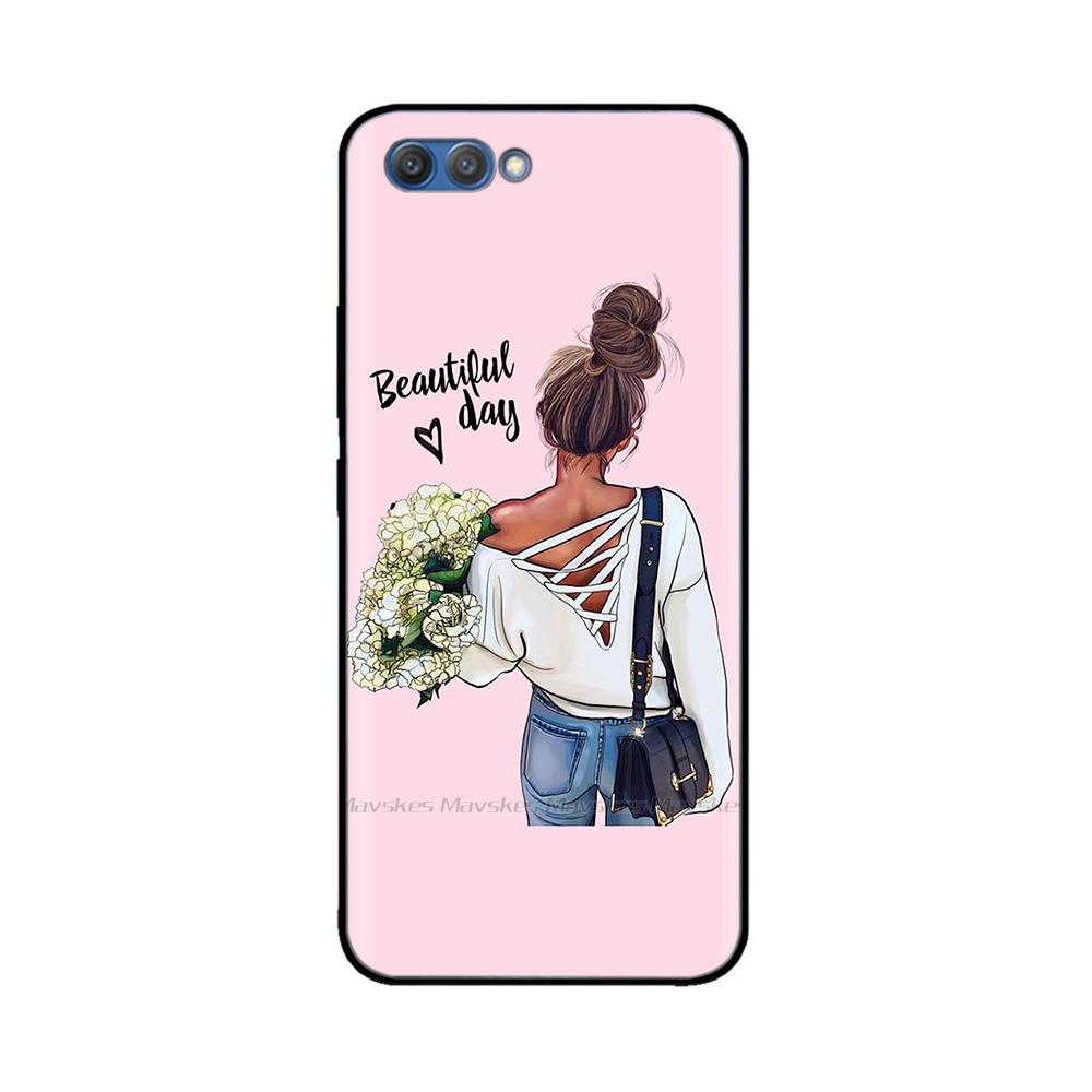 For Capa Huawei Honor 10 Case Cover Soft Silicone Phone Back Phone Case for Huawei Honor V10 VIEW 10 Bumper Protective Cases
