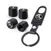 CSB1 Car Key ring Suede Rope keychain Metal Wheel Tire Valve Caps For Mercedes Benz Amg W204 W213 W205 W211 W212 W176 W205 W203