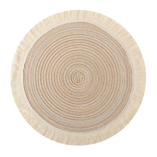 Скандинавские настольные салфетки круглые термостойкие подставки с бахромой под миски, подставки под чайник для сервировки обеденного стола