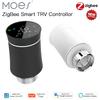 MOES ZigBee 3.0 TRV Термостат Tuya Привод клапана радиатора Умный программируемый регулятор температуры Голосовое управление Alexa Google