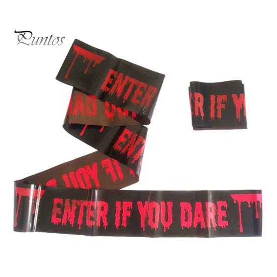 4 шт. предупреждающих лент на Хэллоуин, набор, жуткая предупреждающая декоративная лента, печатная лента на тему Хэллоуина для вечеринок в домах с привидениями, наружных украшений