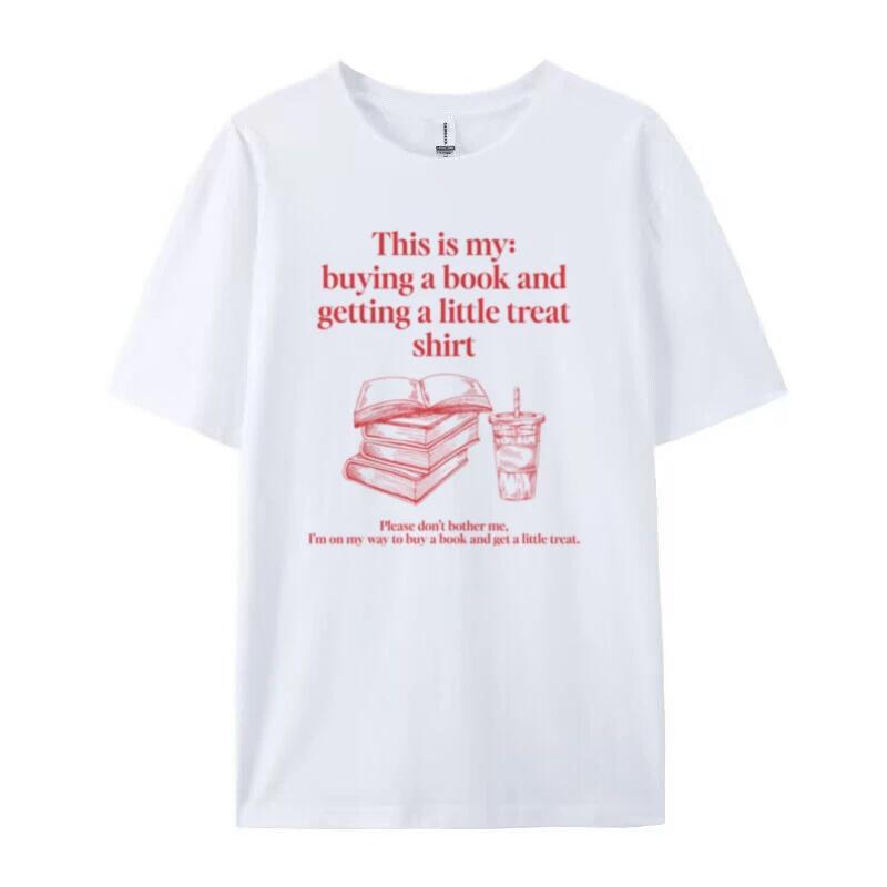 Women Retro Style Bookish Funny Quotes T Shirts Hippie Vintage Book Lover TShirts Unisex Cute Loose Bookworm Graphic Tees Gifts