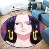Anime One Piece Round Area Rug Carpet Rug For Living Room Bedroom Sofa Playroom Decor Nonslip Floor Mat