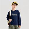 JEEP Kids' Cotton Long-Sleeve Casual Pullover T-Shirt